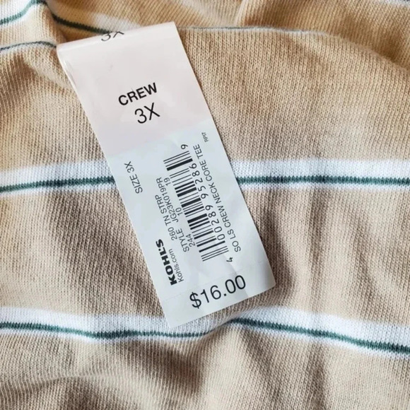 SO | Classic Long Sleeve Top in Tan sz 3X - Picture 5 of 7